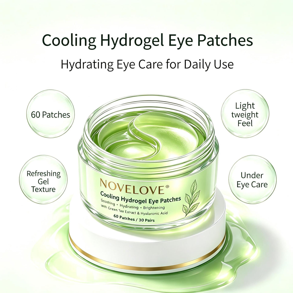 NOVELOVE® Cooling Hydrogel Eye Patches