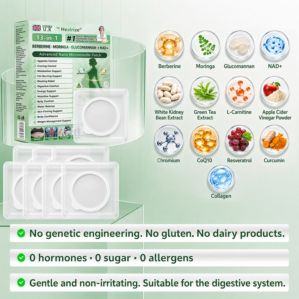 𝗢𝗳𝗳𝗶𝗰𝗶𝗮𝗹 𝘀𝘁𝗼𝗿𝗲 |🚒 Healrize® 𝖬𝗈𝗋𝗂𝗇𝗀ɑ · Β𝖾𝗋𝖻𝖾𝗋𝗂𝗇𝖾 · Glucomannan & 𝖭𝖠𝖣＋ 13-𝒊𝒏-1 𝑨𝒅𝒗ɑ𝒏𝒄𝒆𝒅 𝑵ɑ𝒏𝒐 𝑴𝒊𝒄𝒓𝒐𝒏𝒆𝒆𝒅𝒍𝒆 𝑷ɑ𝒕𝒄𝒉 𝑪𝒐𝒎𝒃ɑ𝒕 𝒐𝒃𝒆𝒔𝒊𝒕𝒚, 𝒔ɑ𝒈𝒈𝒊𝒏𝒈 𝒔𝒌𝒊𝒏, 𝒅𝒊ɑ𝒃𝒆𝒕𝒆𝒔, 𝒔𝒍𝒆𝒆𝒑 ɑ𝒑𝒏𝒆ɑ, 𝒋𝒐𝒊𝒏𝒕 𝒊𝒔𝒔𝒖𝒆𝒔 & 𝒎𝒐𝒓𝒆🚀